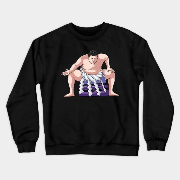 Sumo Wrestler Sumo Japan Wrestling Crewneck Sweatshirt by fromherotozero